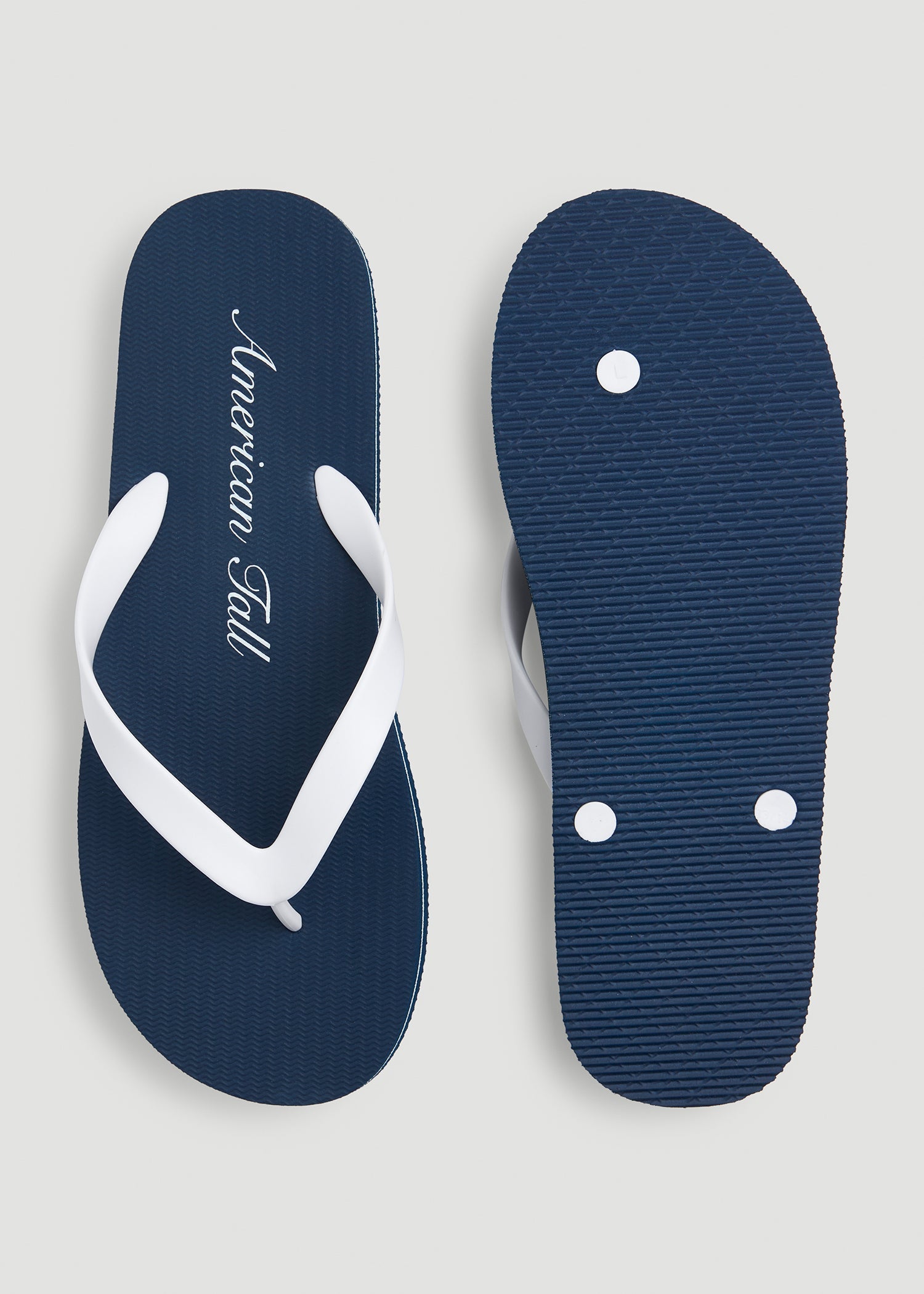 American Tall Outlet | Men's Flip-Flop in Navy Blue/White