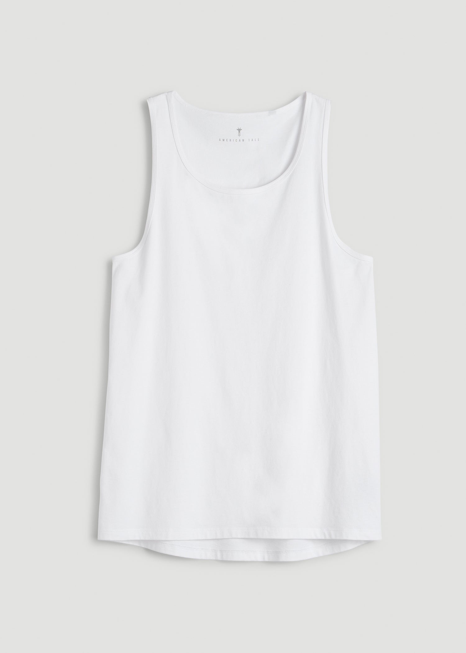 American Tall For Sale | Core Cotton Tank for Tall Men in White