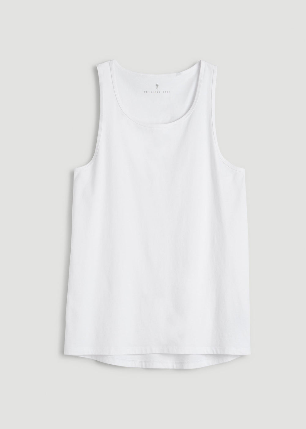 American Tall For Sale | Core Cotton Tank for Tall Men in White
