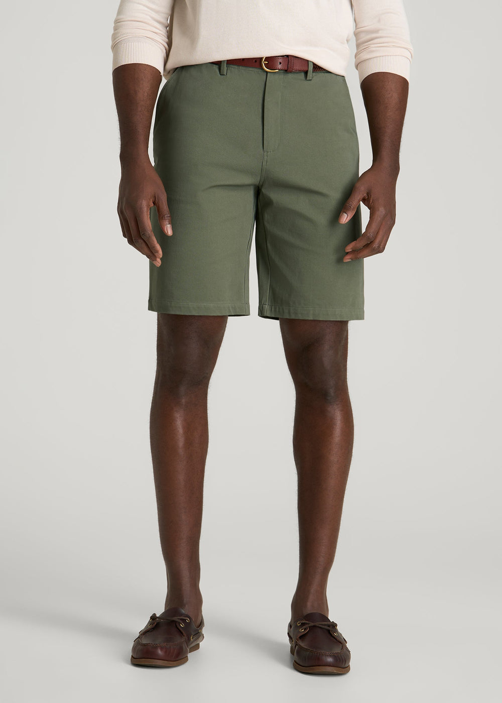 American Tall Online | Stretch Commuter Chino Short for Tall Men in Olive