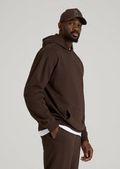 American Tall Online Shop | Everyday French Terry Popover Hoodie for Tall Men in Espresso