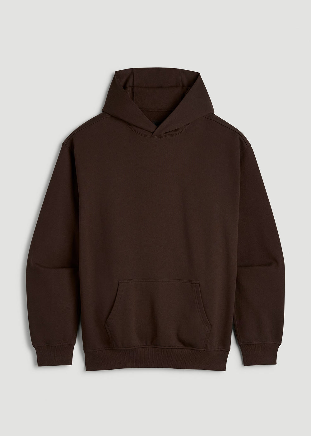 American Tall Online Shop | Everyday French Terry Popover Hoodie for Tall Men in Espresso