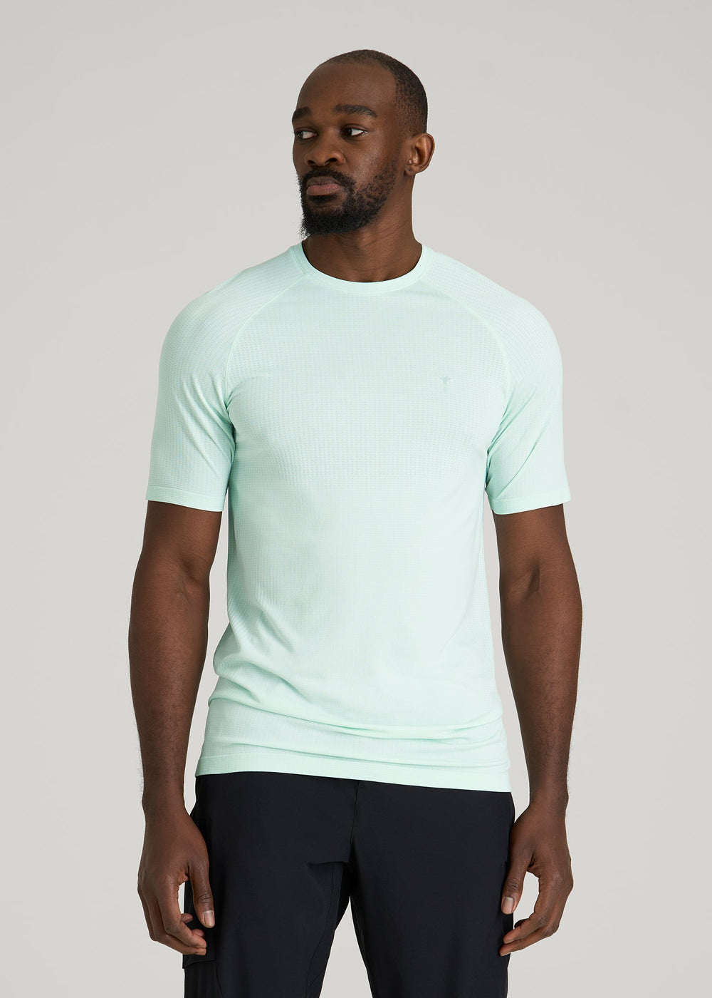 American Tall Discount | Vented Training Top for Tall Men in Opal Blue