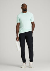 American Tall Discount | Vented Training Top for Tall Men in Opal Blue