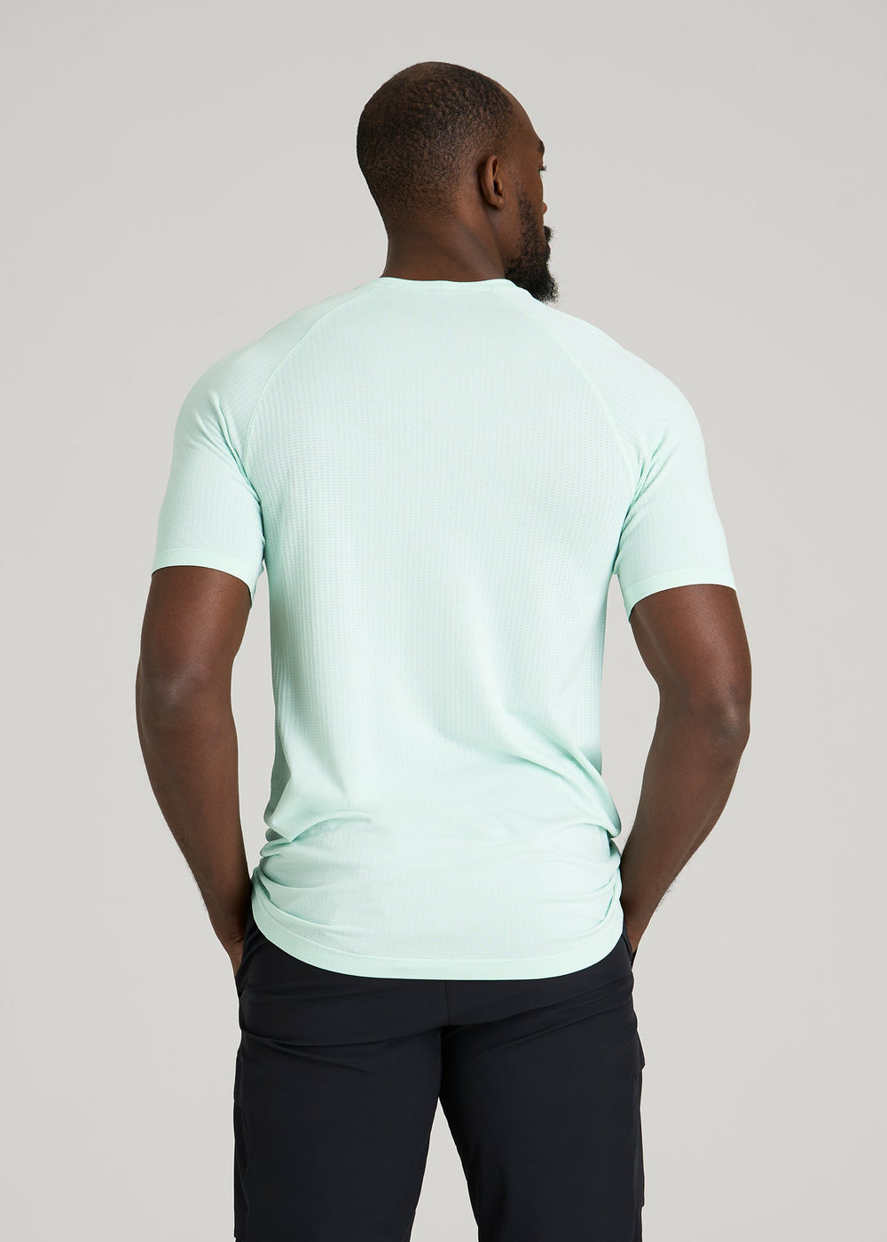 American Tall Discount | Vented Training Top for Tall Men in Opal Blue