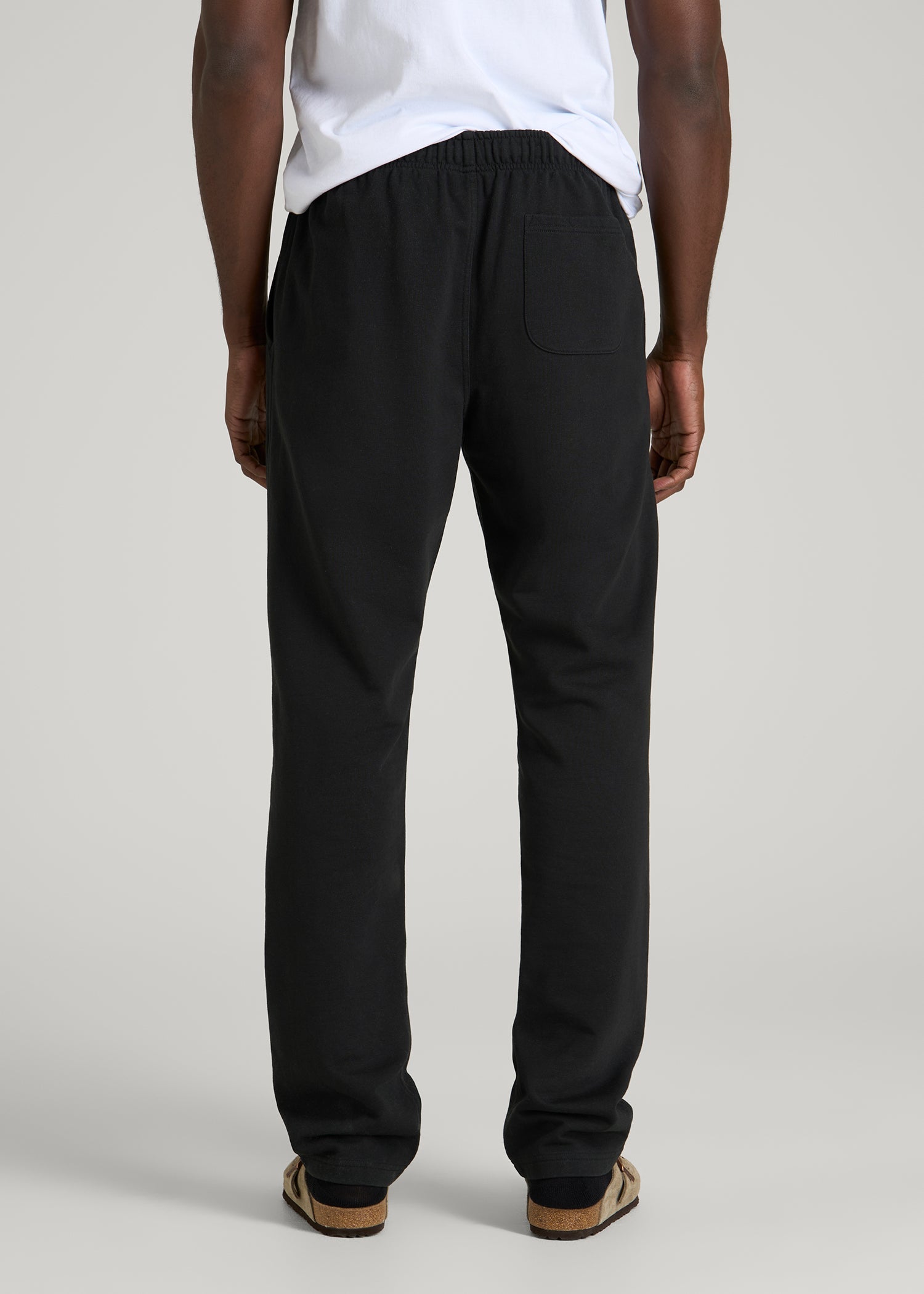 American Tall Online | Everyday French Terry Straight Leg Sweatpants for Tall Men in Black