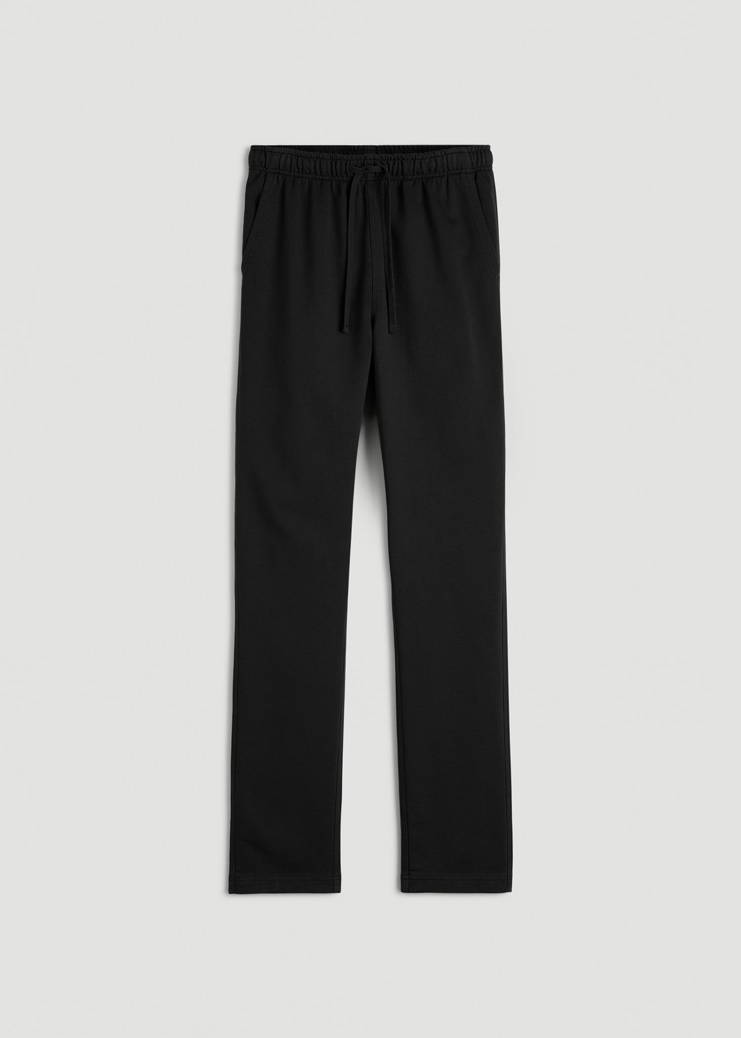 American Tall Online | Everyday French Terry Straight Leg Sweatpants for Tall Men in Black