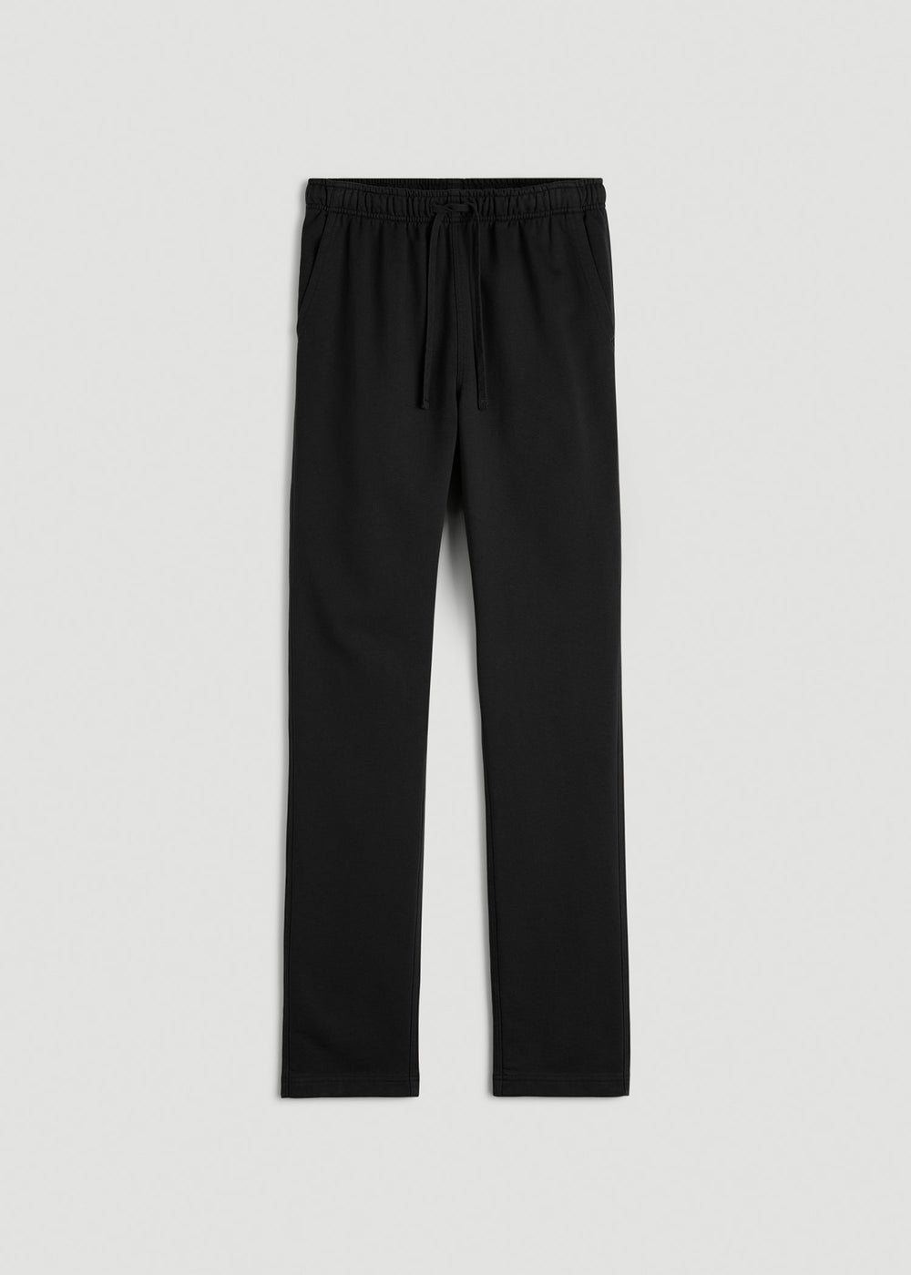 American Tall Online | Everyday French Terry Straight Leg Sweatpants for Tall Men in Black