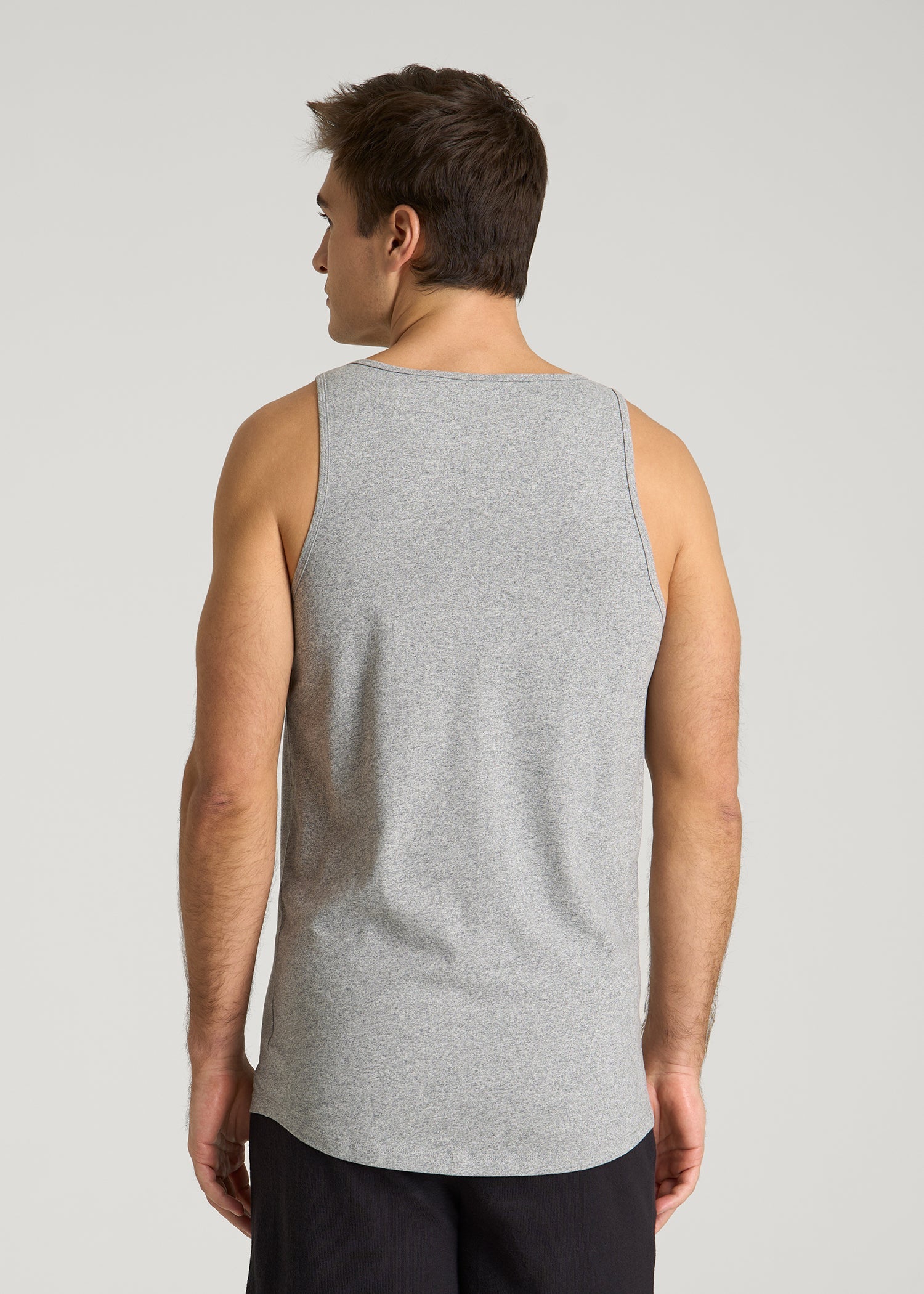 American Tall Sale | Core Cotton Tank for Tall Men in Heathered Grey