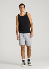 American Tall Outlet | Core Cotton Tank for Tall Men in Black