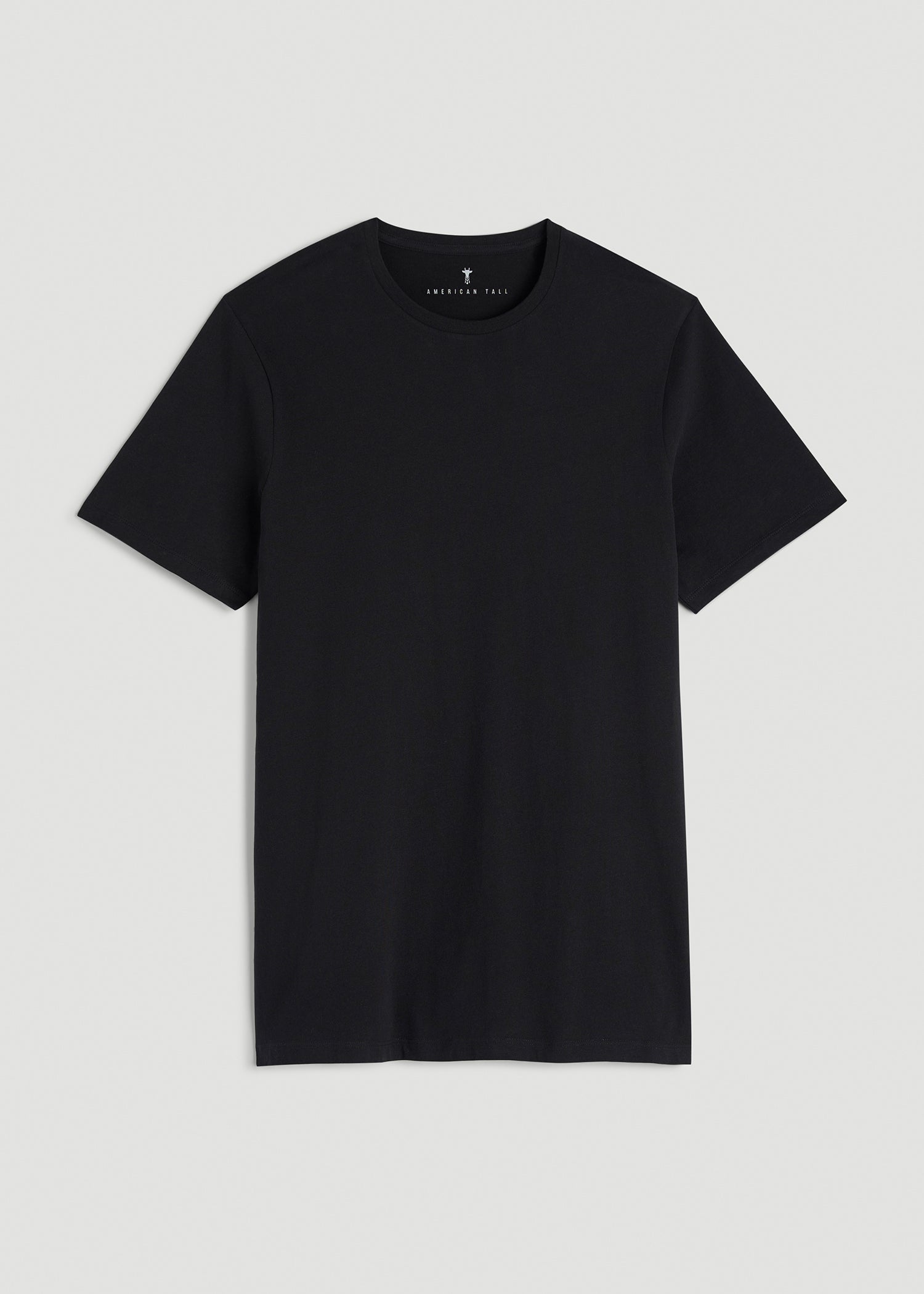 American Tall Online Shop | Core Cotton Crewneck Tee for Tall Men in Black