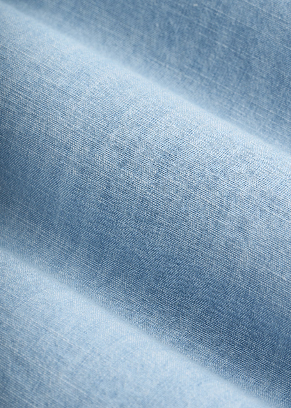 American Tall Sale | Short Sleeve Chambray Shirt for Tall Men in Light Blue Chambray