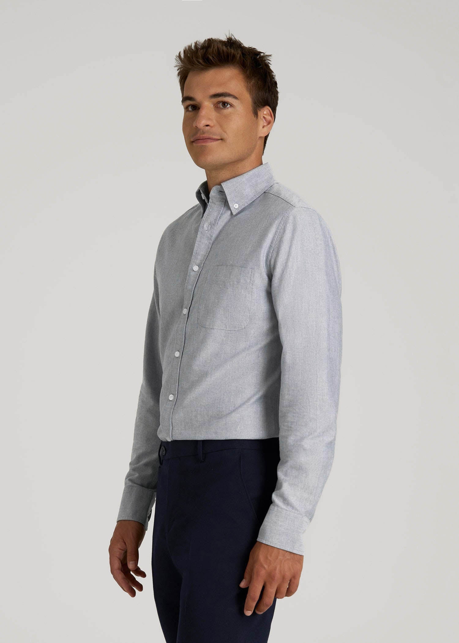 American Tall For Sale | Oxford Cloth Button Down Shirt for Tall Men in Tradewinds Blue