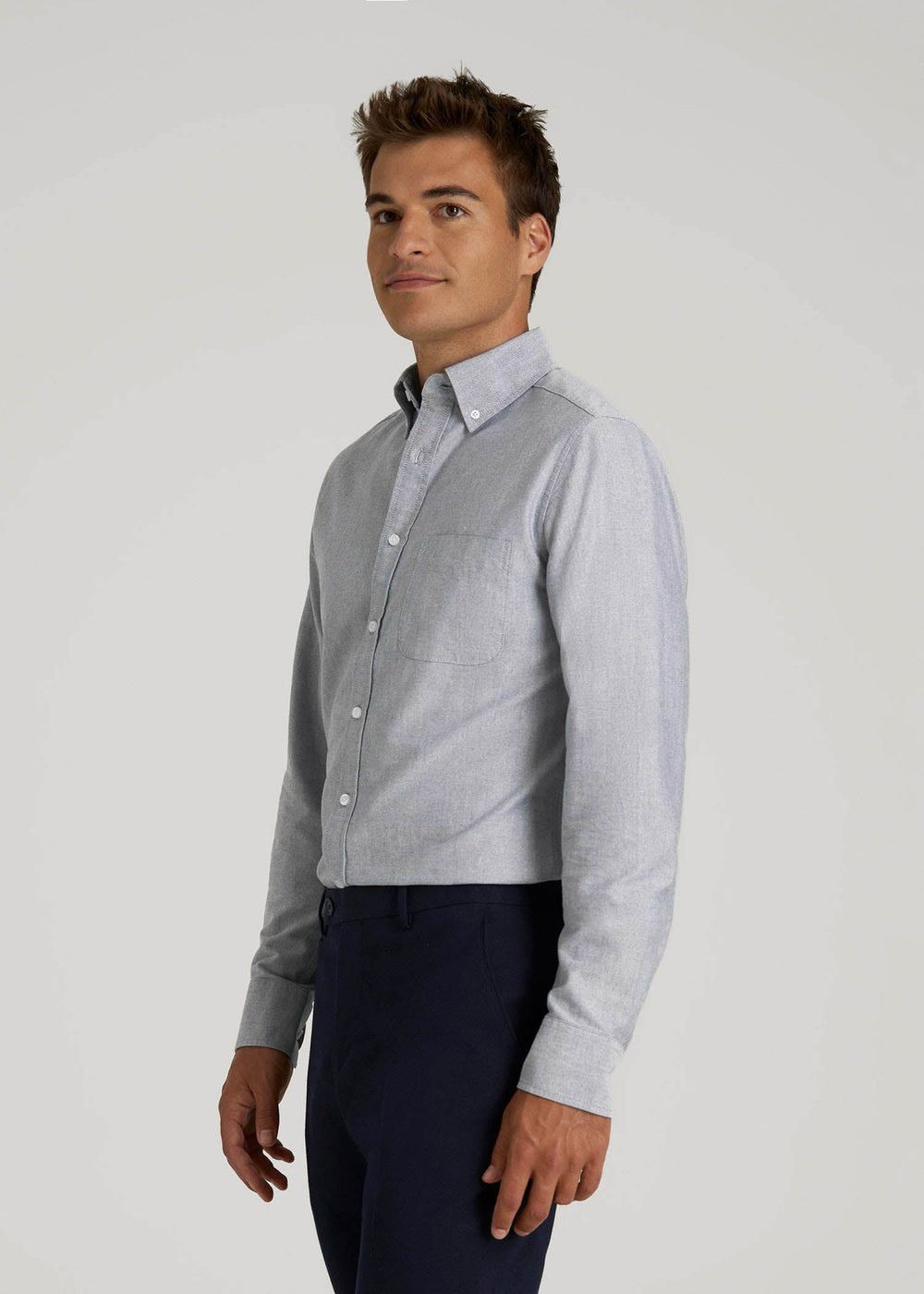 American Tall For Sale | Oxford Cloth Button Down Shirt for Tall Men in Tradewinds Blue