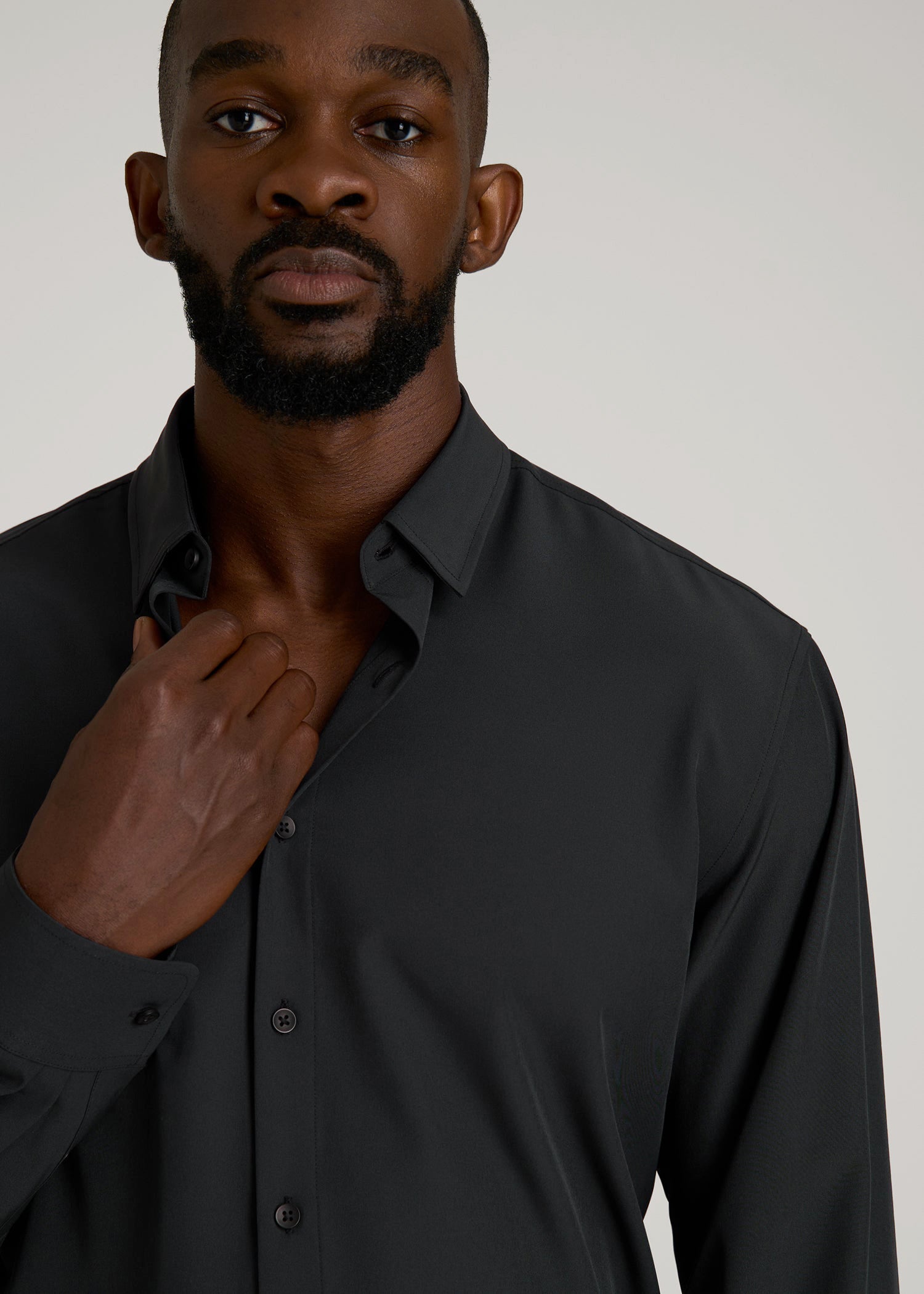 American Tall Online Shop | Traveler Stretch Dress Shirt in Black