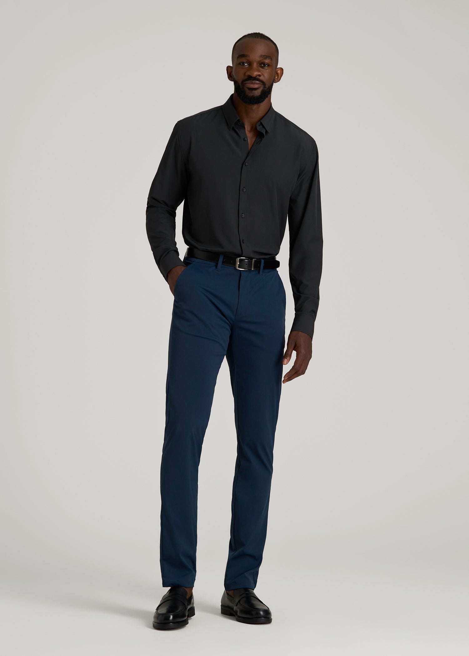 American Tall Online Shop | Traveler Stretch Dress Shirt in Black