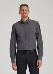 American Tall Online | Traveler Stretch Dress Shirt in Charcoal Micro Check
