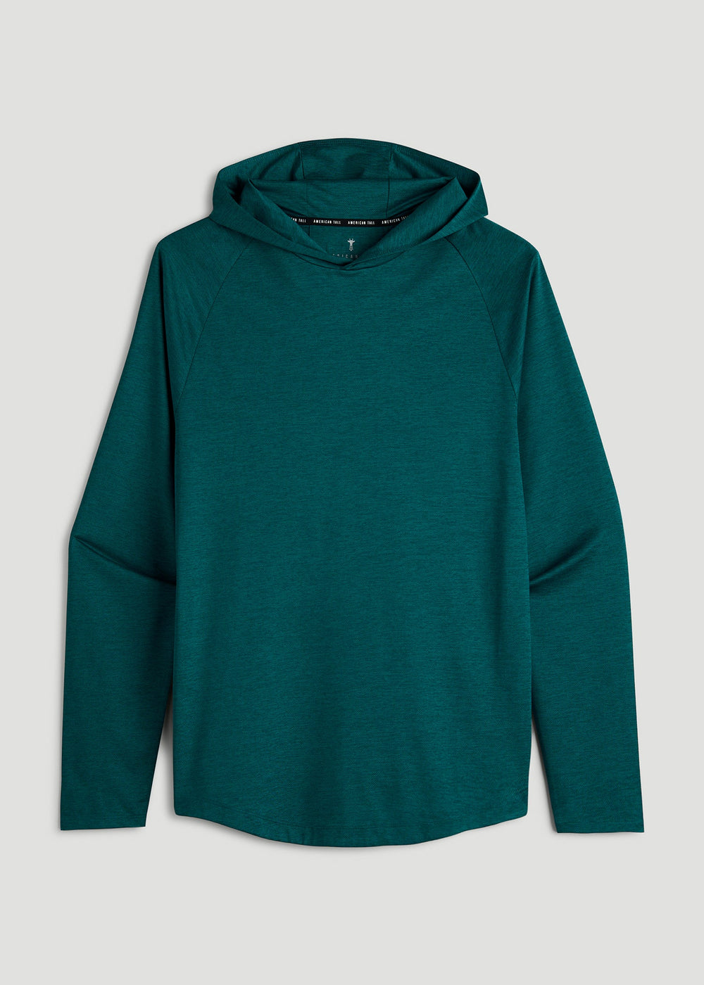 American Tall For Sale | A.T. Performance Training Hoodie for Tall Men in Deep Teal Space Dye