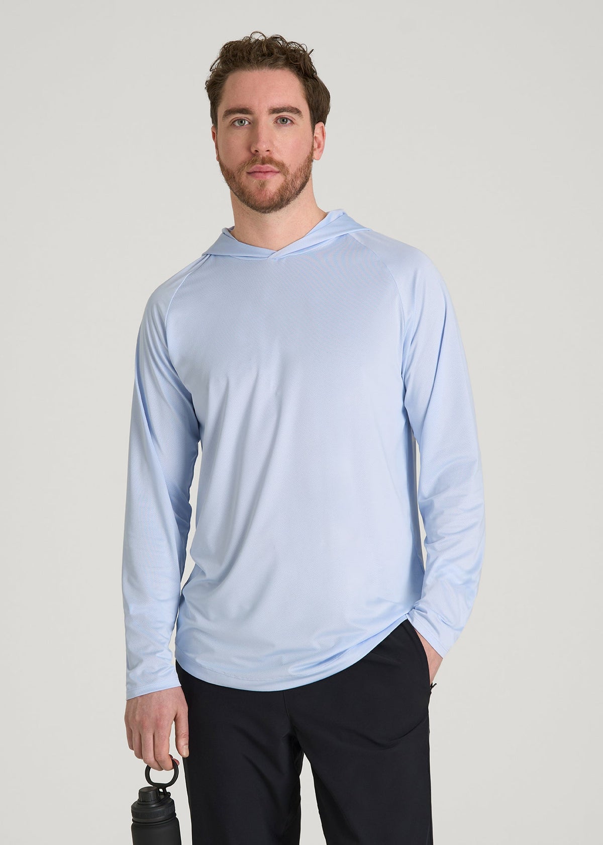 American Tall Online Shop | A.T. Performance Training Hoodie for Tall Men in Airy Blue