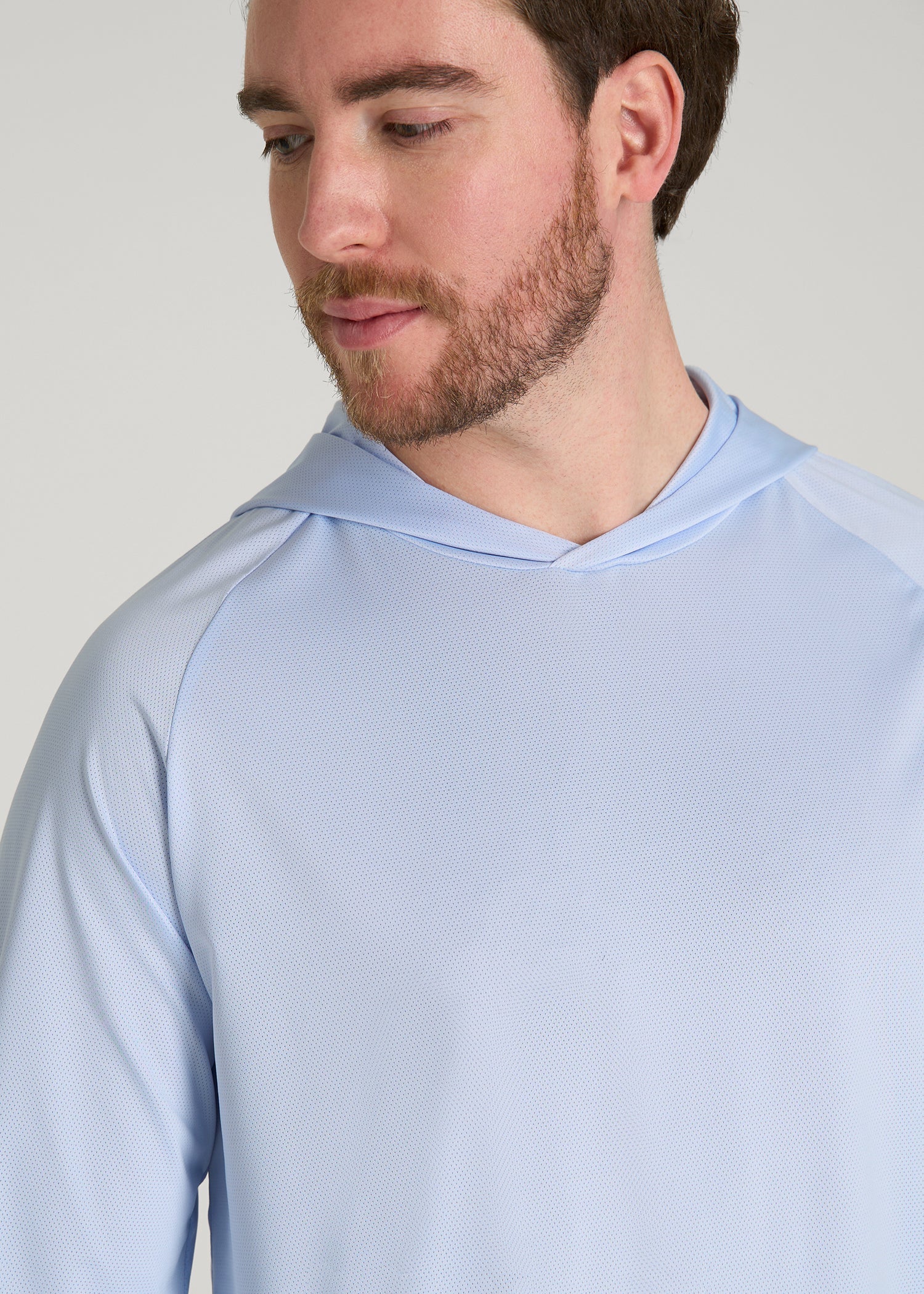 American Tall Online Shop | A.T. Performance Training Hoodie for Tall Men in Airy Blue