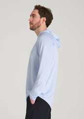 American Tall Online Shop | A.T. Performance Training Hoodie for Tall Men in Airy Blue