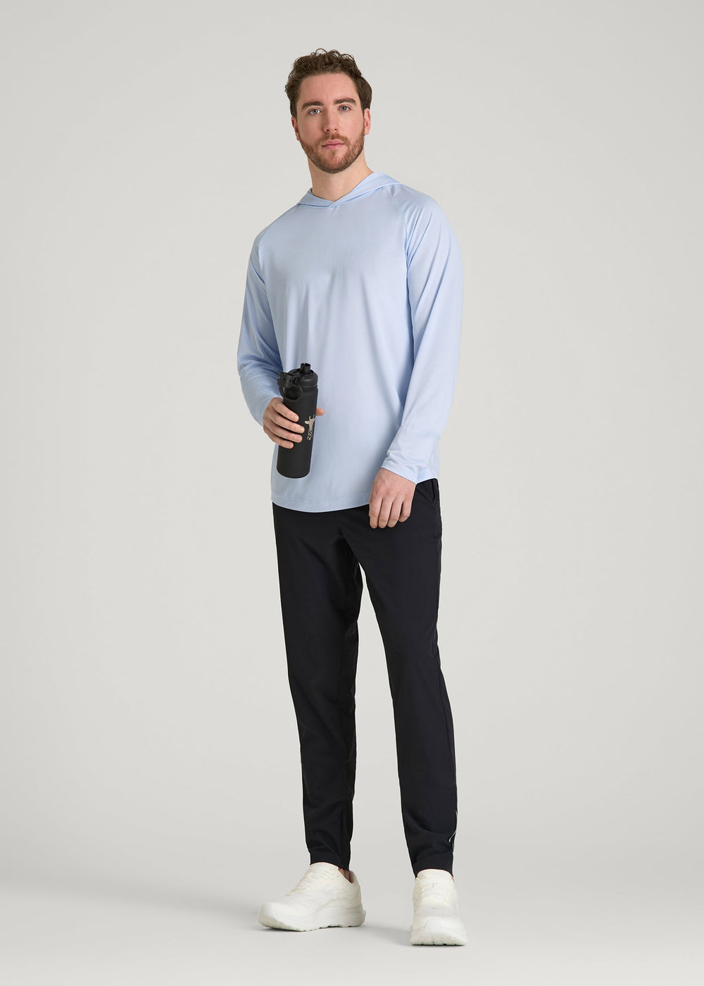 American Tall Online Shop | A.T. Performance Training Hoodie for Tall Men in Airy Blue