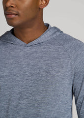 American Tall Discount | A.T. Performance Training Hoodie for Tall Men in Navy Space Dye