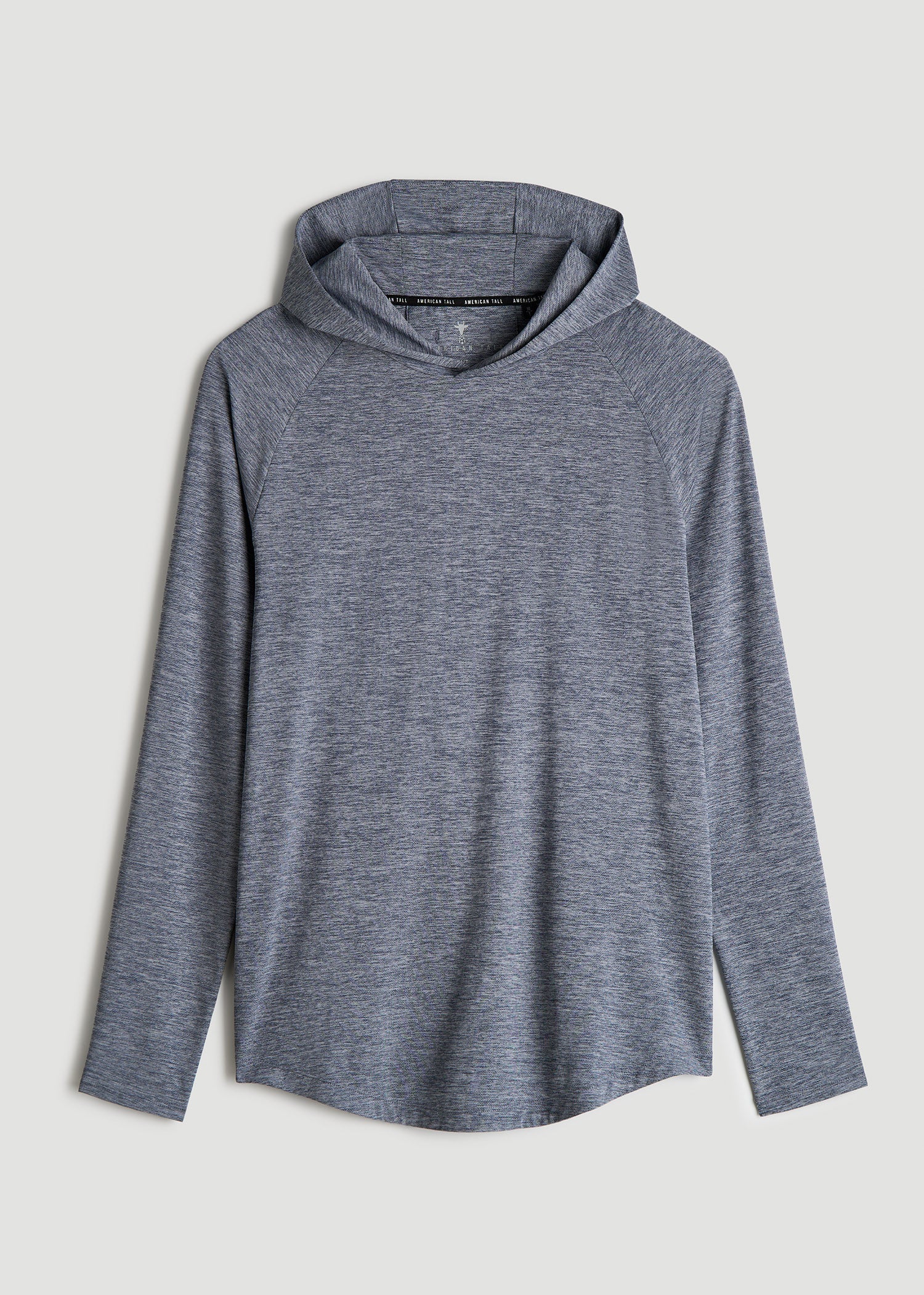 American Tall Discount | A.T. Performance Training Hoodie for Tall Men in Navy Space Dye