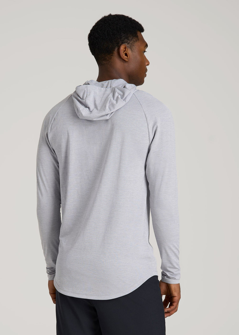 American Tall Online | A.T. Performance Training Hoodie for Tall Men in Light Silver