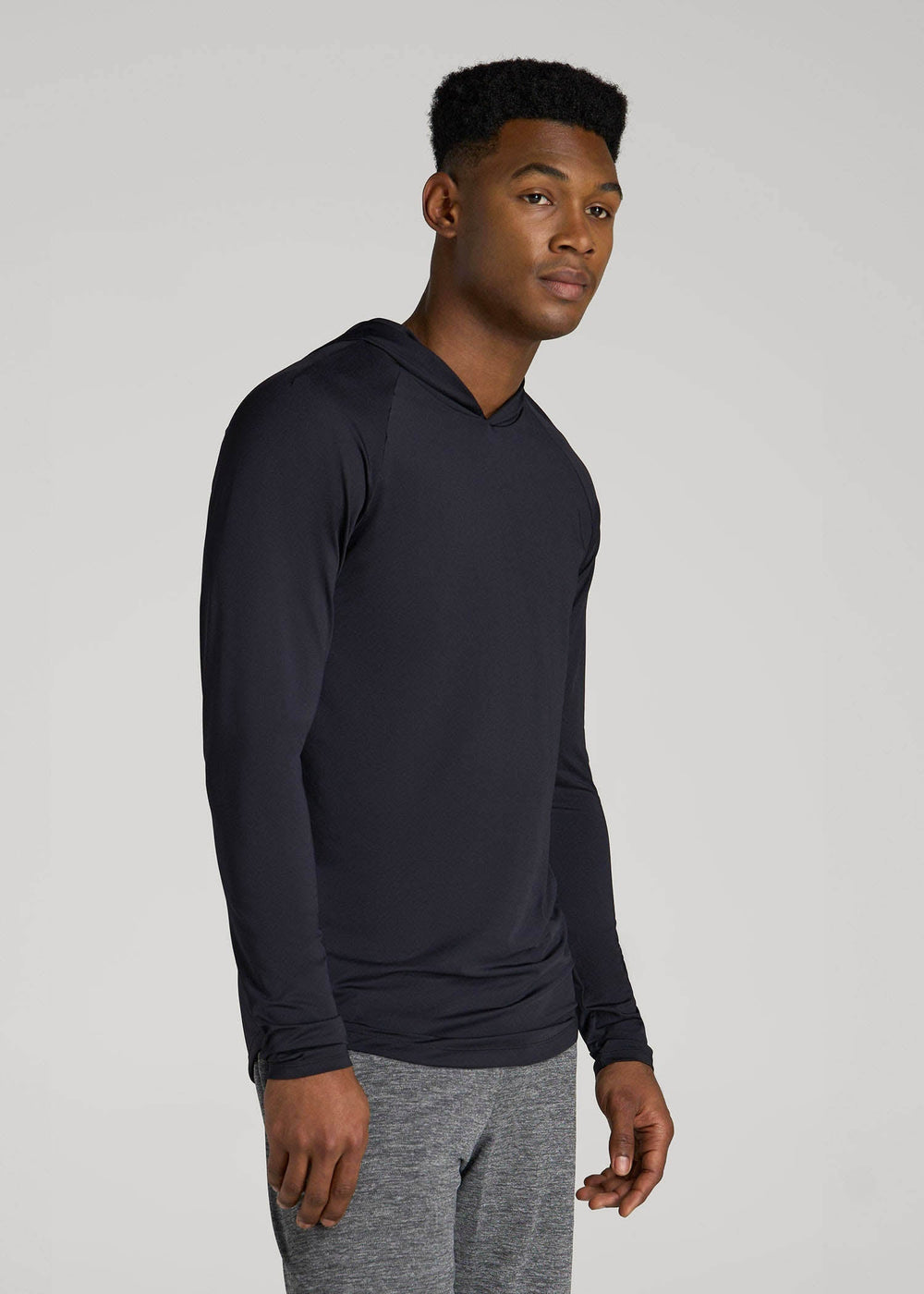 American Tall For Sale | A.T. Performance Training Hoodie for Tall Men in Black