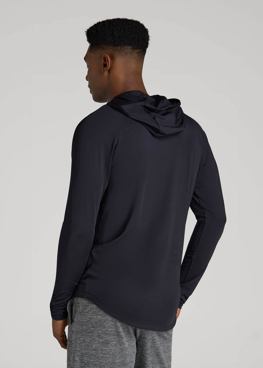 American Tall For Sale | A.T. Performance Training Hoodie for Tall Men in Black