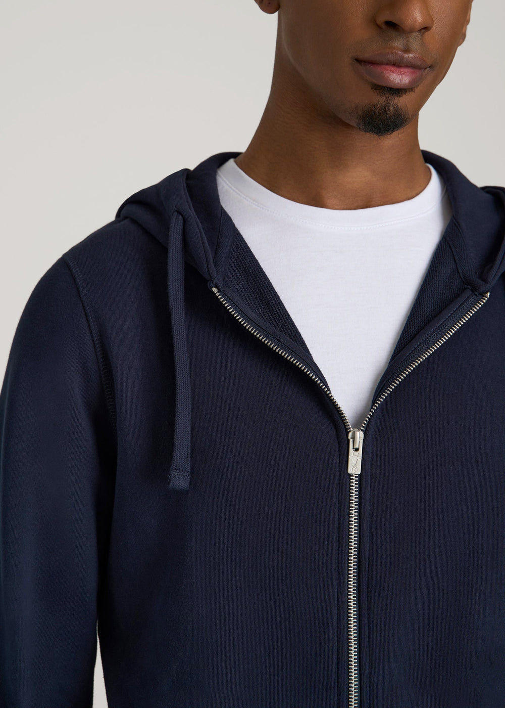 American Tall Online | Wearever 2.0 French Terry Full-Zip Hoodie for Tall Men in Evening Blue