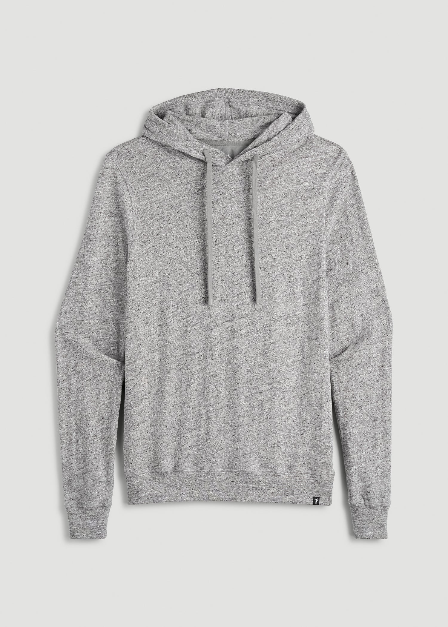 American Tall Online | Sunwashed Slub Pullover Hoodie for Tall Men in Heathered Grey
