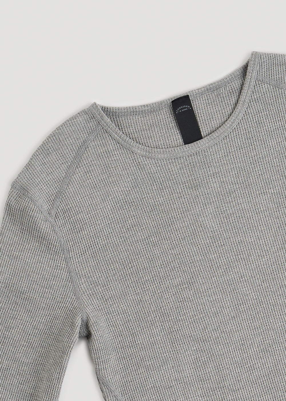 American Tall Outlet | LJ&S Long Thermal Undershirt for Tall Men in Grey Mix