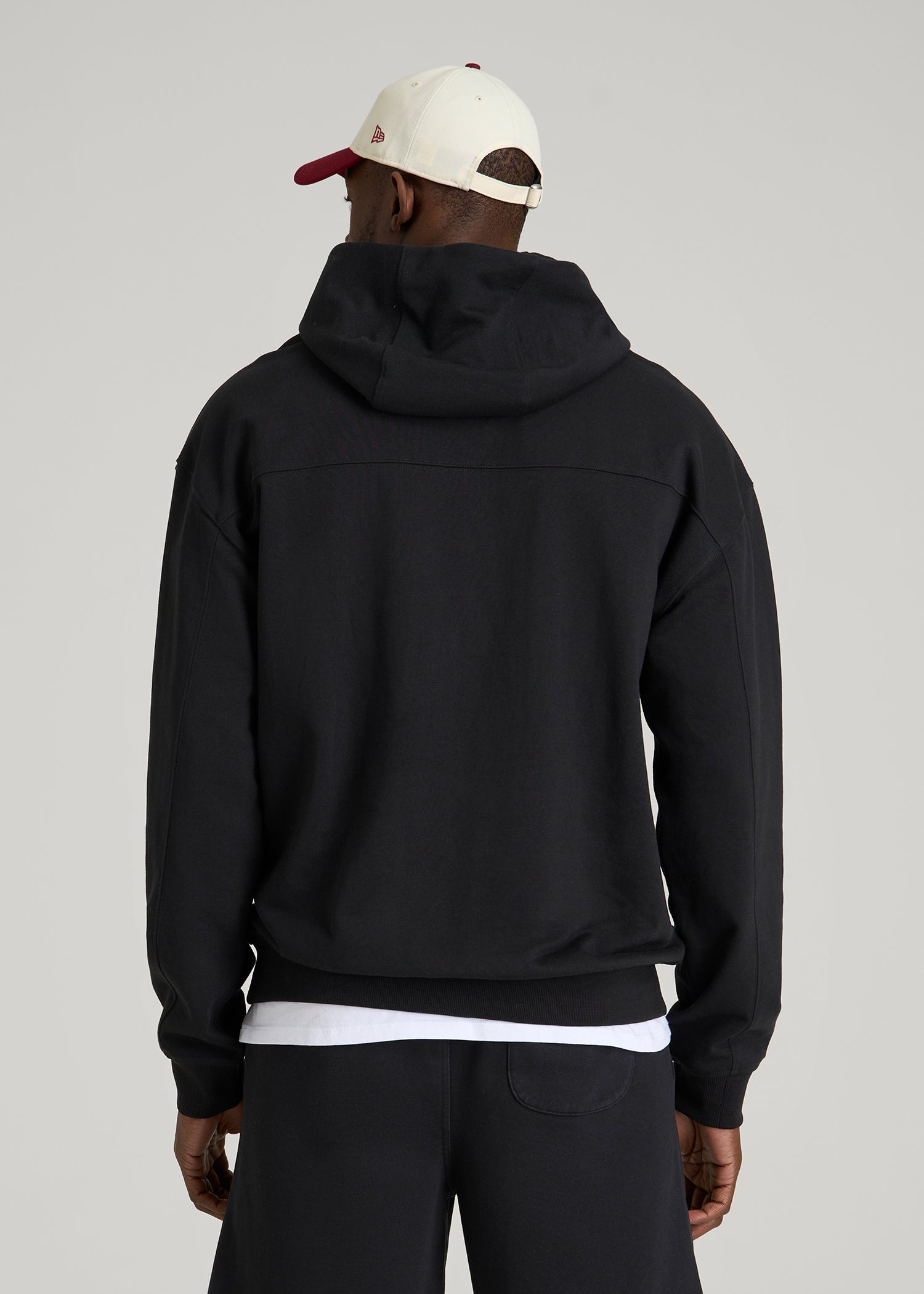 American Tall For Sale | Everyday French Terry Popover Hoodie for Tall Men in Black