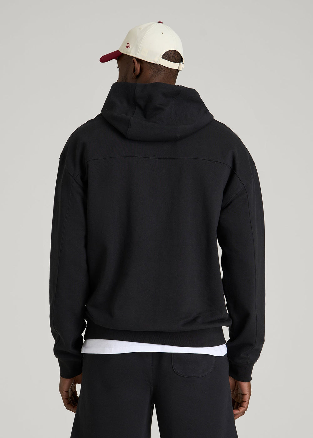 American Tall For Sale | Everyday French Terry Popover Hoodie for Tall Men in Black