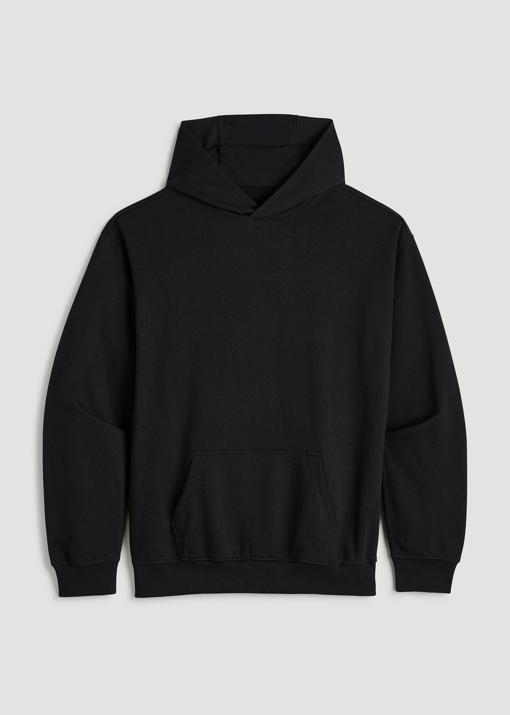 American Tall For Sale | Everyday French Terry Popover Hoodie for Tall Men in Black