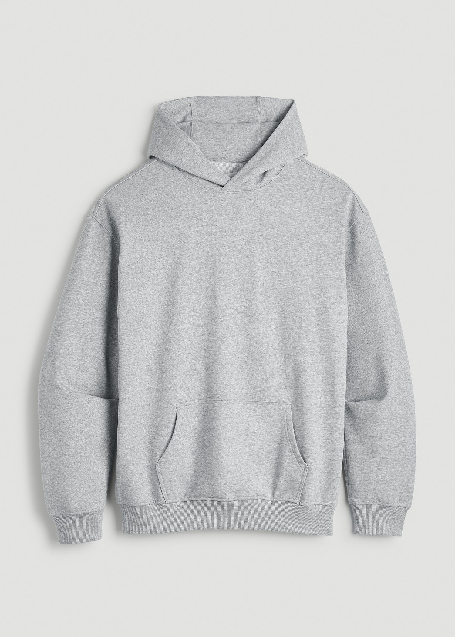 American Tall Online Shop | Everyday French Terry Popover Hoodie for Tall Men in Grey Mix