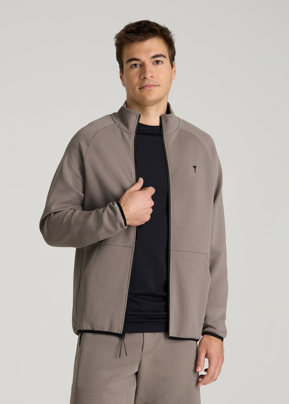 American Tall Online | Tech Motion Fleece Full-Zip Jacket for Tall Men in Portobello