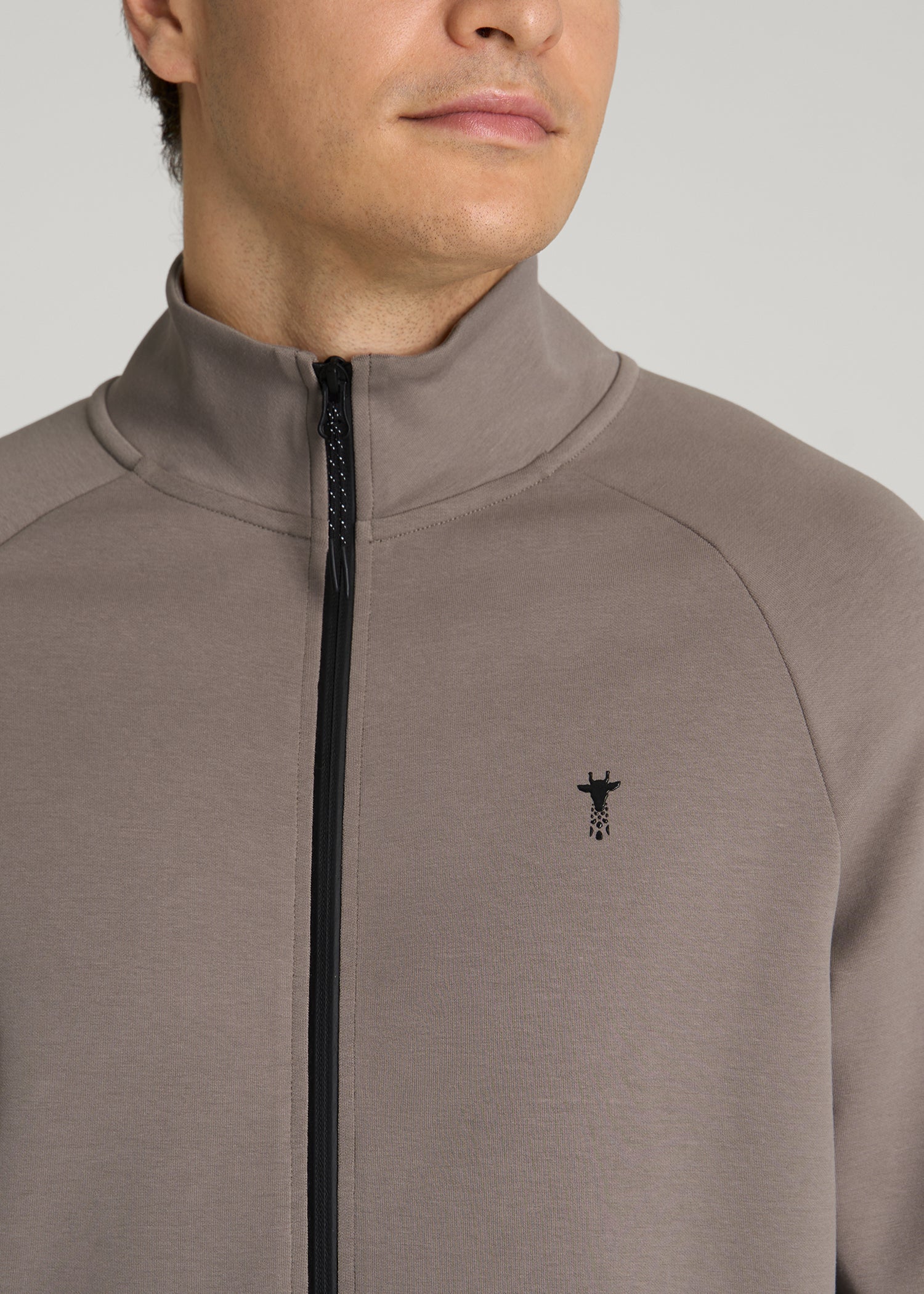 American Tall Online | Tech Motion Fleece Full-Zip Jacket for Tall Men in Portobello