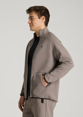American Tall Online | Tech Motion Fleece Full-Zip Jacket for Tall Men in Portobello