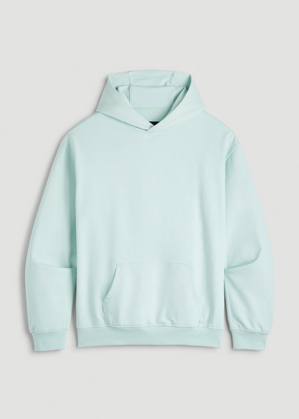 American Tall Sale | Everyday French Terry Popover Hoodie for Tall Men in Opal Blue