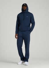 American Tall Online Shop | Core Motion Fleece Popover Hoodie for Tall Men in Navy Blue