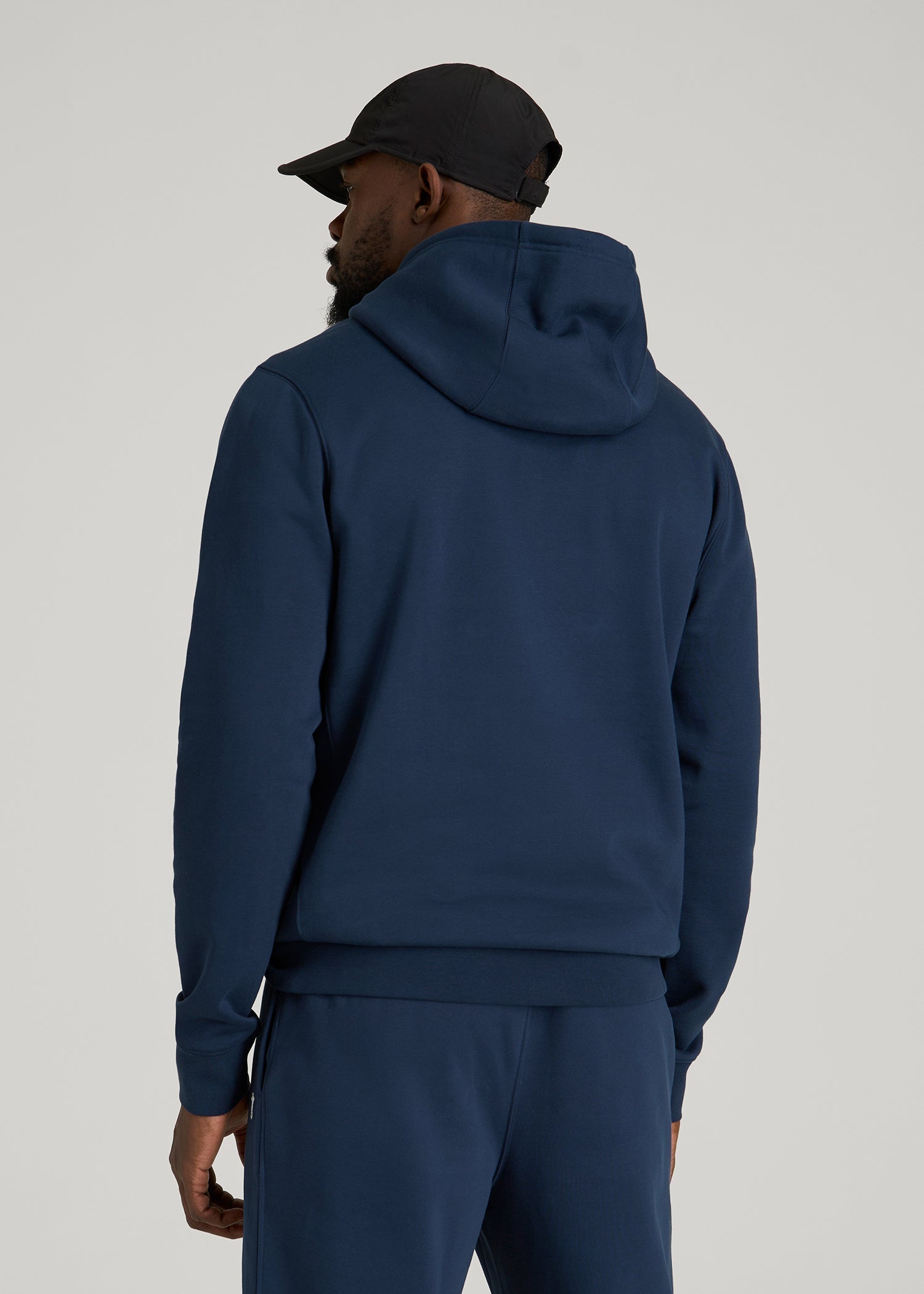 American Tall Online Shop | Core Motion Fleece Popover Hoodie for Tall Men in Navy Blue