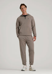 American Tall For Sale | Tech Motion Fleece Hooded Popover for Tall Men in Portobello