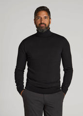 American Tall Online Shop | Turtleneck Sweater for Tall Men in Black