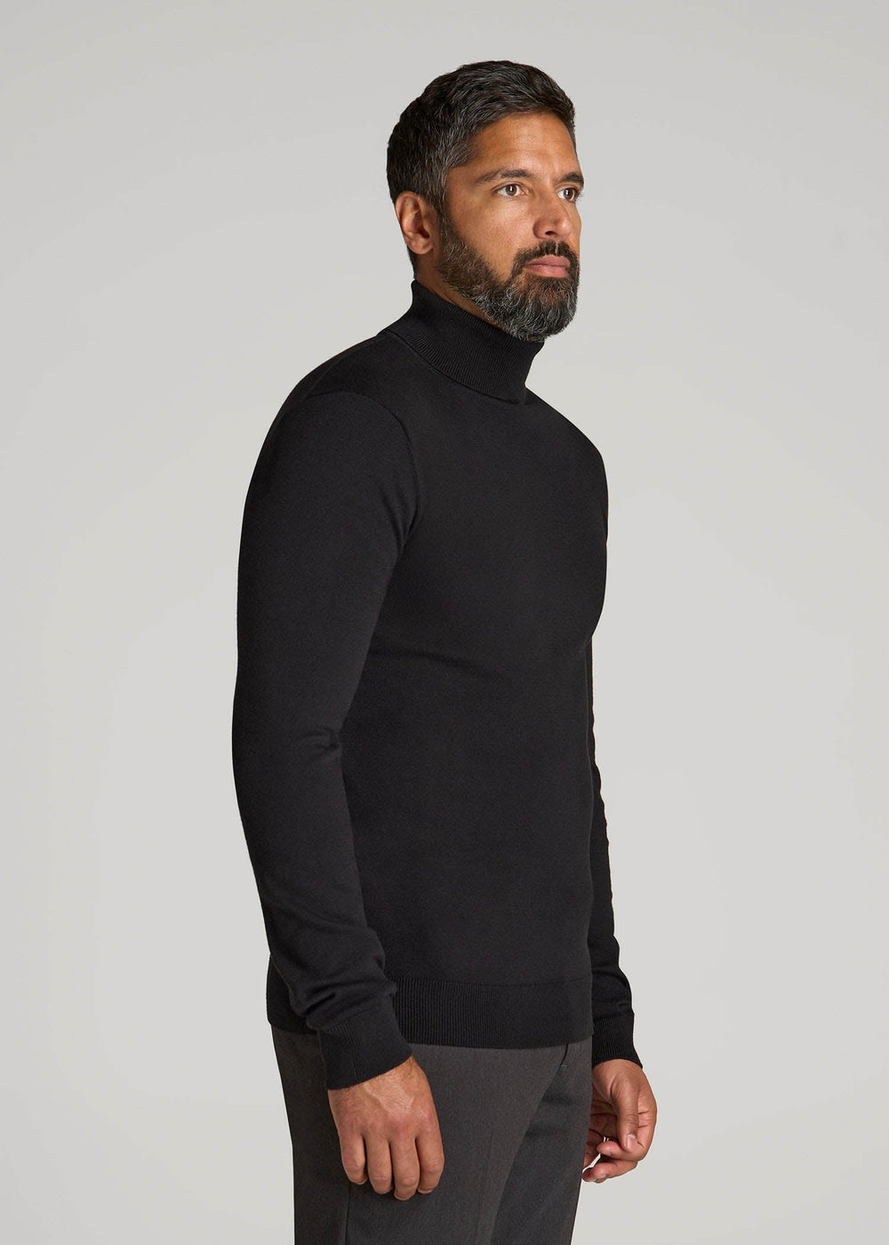 American Tall Online Shop | Turtleneck Sweater for Tall Men in Black