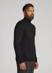 American Tall Online Shop | Turtleneck Sweater for Tall Men in Black
