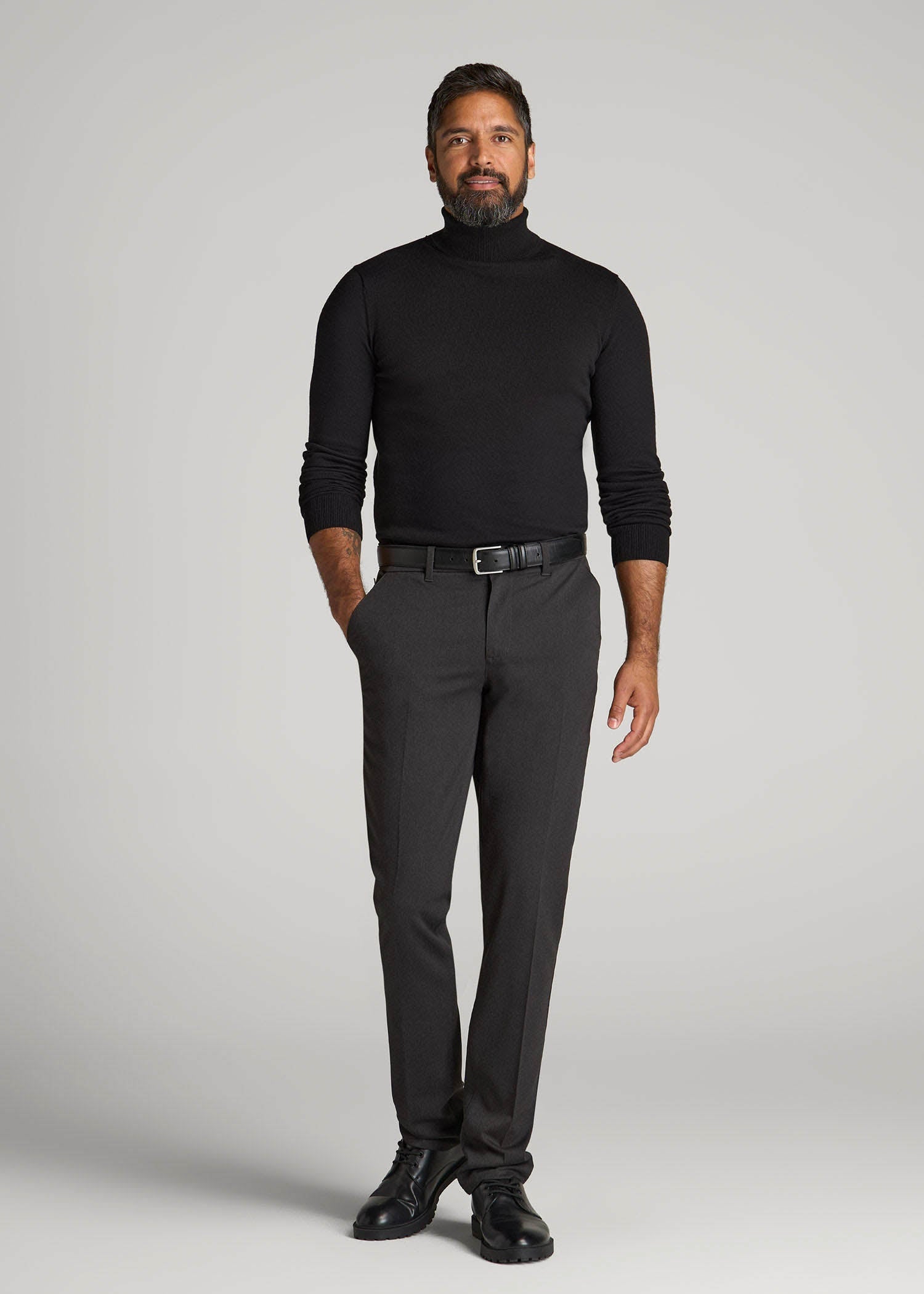 American Tall Online Shop | Turtleneck Sweater for Tall Men in Black