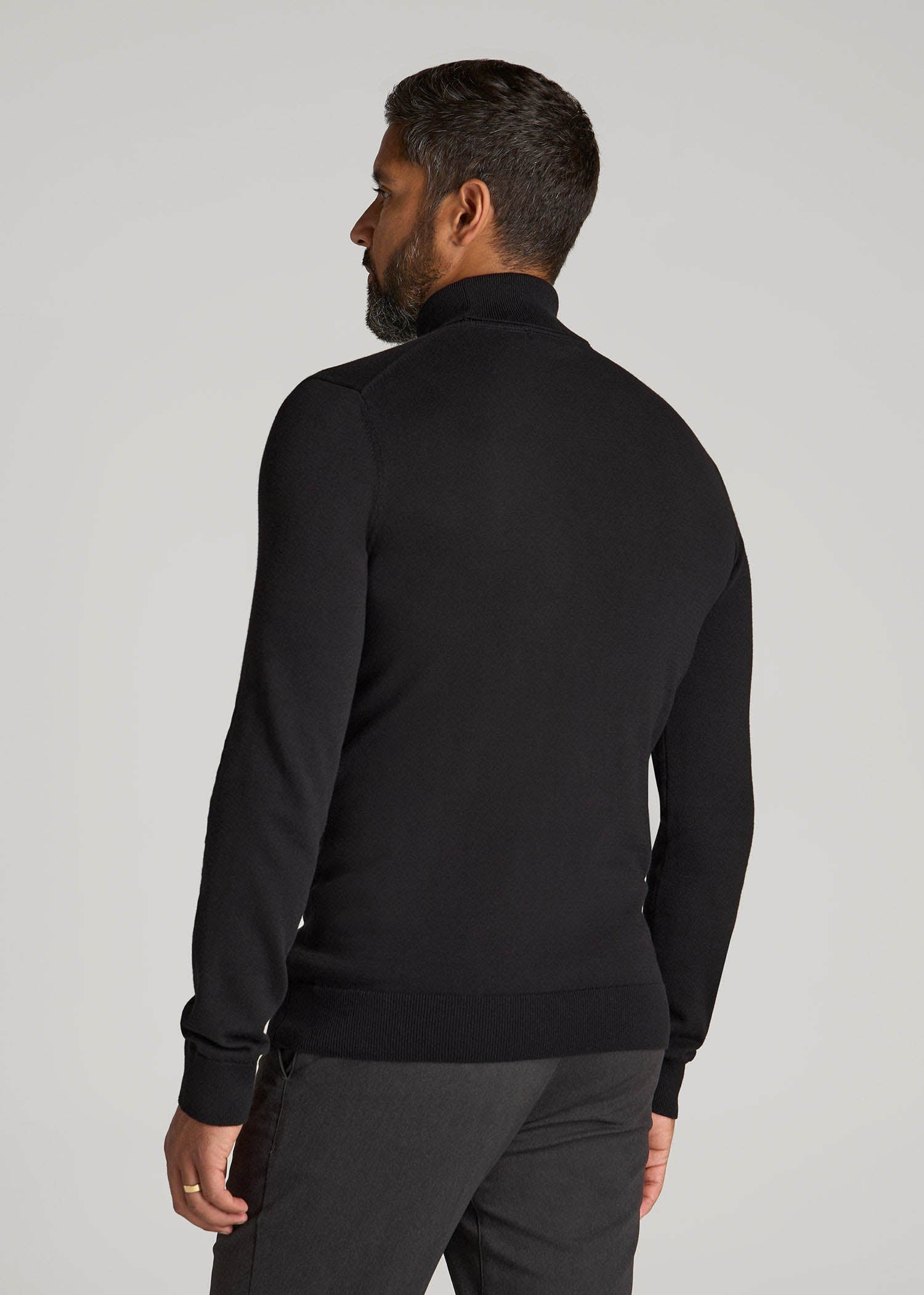 American Tall Online Shop | Turtleneck Sweater for Tall Men in Black